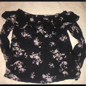 NEVER WORN Long sleeve off the shoulder blouse